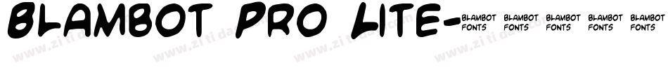 Blambot Pro Lite字体转换